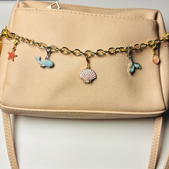 Handmade Handbags - Handmade Nautical Shell Mermaidcore Bag Charm.